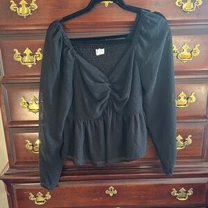 Elegant Black Women's Top